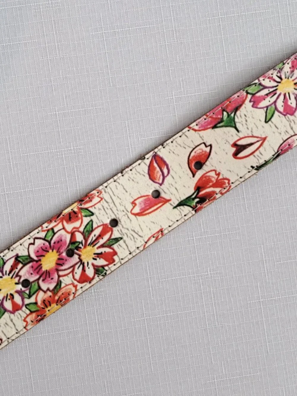 Vintage ED HARDY Koi Fish Leather Belt